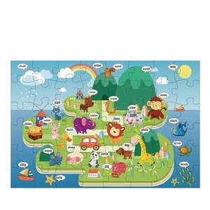 Rompecabezas de Piso de 48 Piezas con Impresión Personalizada ELC, Rompecabezas de Animales de Dibujos Animados para Niños y Bebés - Product Image 1