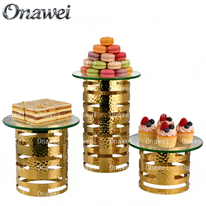 Onawei Autres fournitures hôtelières et de restauration, vente <span class=keywords><strong>en</strong></span> gros d'usine pour présentoir alimentaire, buffet, support à gâteau vertical <span class=keywords><strong>en</strong></span> acier inoxydable - Product Image 2