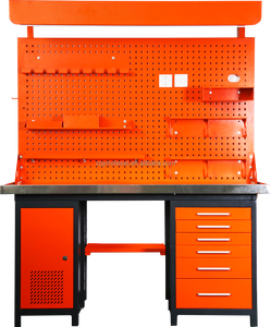Table d'établi de réparation d'injecteur <span class=keywords><strong>Diesel</strong></span> ZQYM pour atelier <span class=keywords><strong>Garage</strong></span> établi en acier établi de stockage de <span class=keywords><strong>Garage</strong></span> avec tiroir - Product Image 1