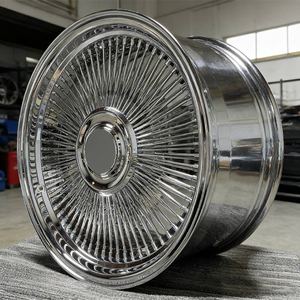 ล้อแม็กซ์ <span class=keywords><strong>Dayton</strong></span> Style Wire Wheel 72 100 120 144 150 ซี่ลวด ขอบกลับด้าน โครเมียม Lowrider Regal Cutlass ขนาด 13 14 15 16 17 18 19 20 22 24 26 นิ้ว - Product Image 1