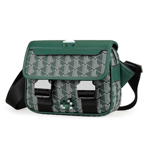 Borsa a Tracolla in Pelle PU Stile Croc-dilen per Uomo, <span class=keywords><strong>Messenger</strong></span> Casual con Logo Personalizzato, Moda Primavera-Estate - Product Image 5
