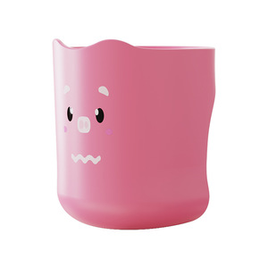 Gobelet à brosse à dents en plastique mignon de dessin animé 300 ml avec poignée pour bébé, usage domestique - Product Image 1