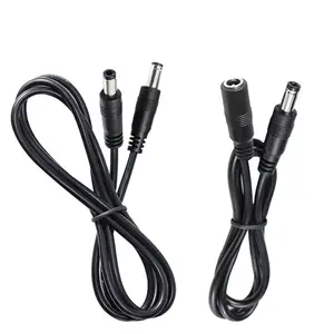 5.5 x 2.1mm dc jack cable 5.5*2.5mm dc5521 5525 male to female dc power extension cable