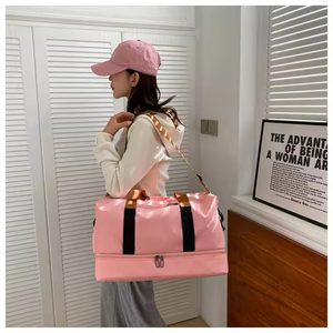 Bolsa de Lona de Gran Capacidad para Viajes Cortos, con Separación para Ropa Seca y Mojada, de Oxford, Portátil, de un Solo Hombro - Product Image 6