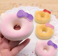 Jouet à presser en forme de gâteau ou beignet, en PU à rebond lent, anti-stress musical, sensation plastiline, décompression, unisexe, à partir de 8 ans, vente en gros