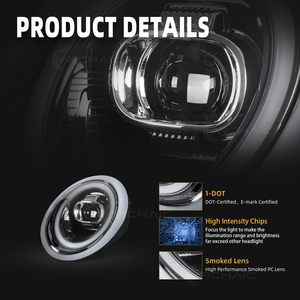 Faros Delanteros LED Arcaicos para <span class=keywords><strong>Mini</strong></span> Cooper <span class=keywords><strong>R50</strong></span>/R52/R53 2001-2007 <span class=keywords><strong>MINI</strong></span> Coopers <span class=keywords><strong>MINI</strong></span> <span class=keywords><strong>One</strong></span>/JCW con Señales de Giro Secuenciales y Luces de Circulación Diurna Cromadas - Product Image 6