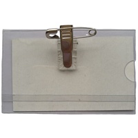 Insigne en plastique dur avec clip porte-badge nominatif