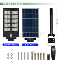 HOFOLED Lampadaire Solaire Extérieur en Aluminium Étanche avec Télécommande pour Jardin, 2000W, 600W, 800W, 1000W