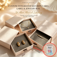 Boîte cadeau en papier d'art pour bagues et montres, impression offset, étiquette de sécurité avec code QR, logo personnalisé, emballage de bijoux anti-contrefaçon, OEM