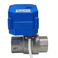 Actionneur électrique de 1/2 pouces en laiton en plastique PVC en acier inoxydable Mini vanne à boisseau sphérique motorisée 5v 12v câblage de polarité inverse à 2 fils