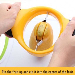 Hot Sale Kitchen Home Gadget Fruit <b>Vegetable</b> Tools Manual Mango Core Splitter Slicer <b>Cutter</b> Durable Metal Mango Slicer <b>Cutter</b> - Product Image 4