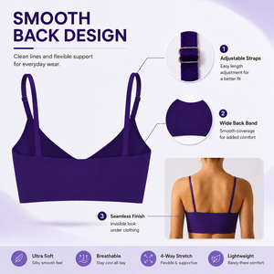Soutien-gorge sans fil respirant et sans coutures en soie glacée, effet seconde peau, avec coussinets amovibles, pour <span class=keywords><strong>femme</strong></span> - Vente en gros - Product Image 2