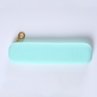 Sac de rangement étanche en silicone pour pinceaux de maquillage et éponges de beauté Pochette de maquillage de voyage anti-poussière