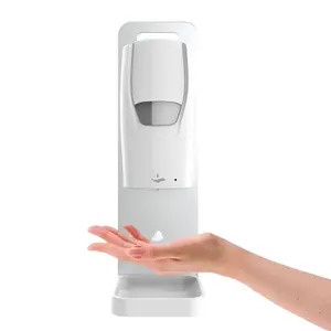 Benutzer definiertes Logo Automatische Schaums eifen spender Badezimmer 1000ml Flüssigspray-Seifensp ender mit Halter für Home-Office-Küche