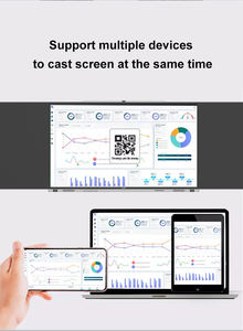 Tablero inteligente interactivo de la marca Amdox, <span class=keywords><strong>pizarra</strong></span> Nano de proyección 4K Android 13, equipo educativo de panel plano táctil de 40 puntos - Product Image 6