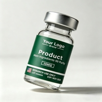 Étiquettes de peptides imprimées de qualité supérieure, autocollants personnalisés pour flacons de peptides cosmétiques