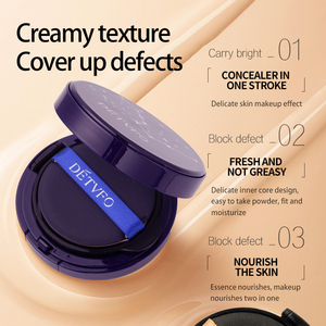 Cojín corrector de alta calidad con logotipo personalizado, crema hidratante CC, <span class=keywords><strong>base</strong></span> de maquillaje de Corea para siempre para piel oscura - Product Image 3