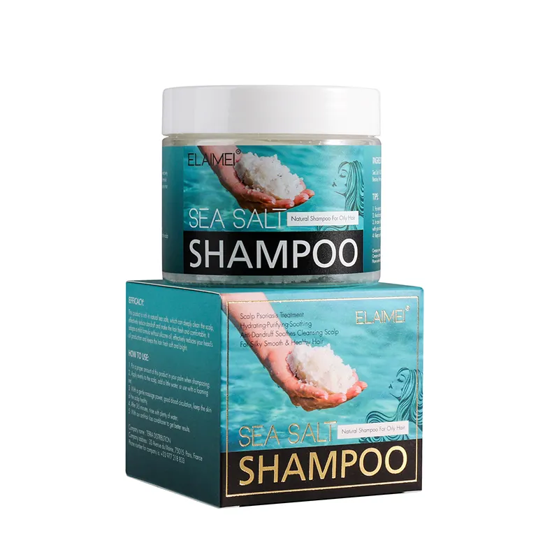 Shampoo marítimo voluminoso natural, eficaz, anti-dandro e psoríase, eficaz contra coceiras