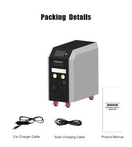 ポータブルソーラー発電システムステーション 2400w 3600w 発電機 キャンプ用 110v 220v ソーラーポータブル電源 - Product Image 4