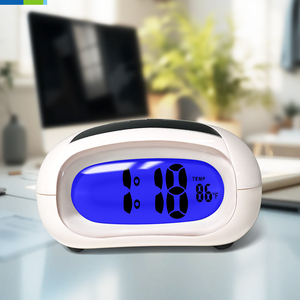 Đồng hồ báo thức nói chuyện hiện đại với tiếng chuông hàng giờ định dạng 12 hoặc <span class=keywords><strong>24</strong></span> giờ có thể lựa chọn nhiều ngôn ngữ cho phòng tắm và bàn - Product Image 1