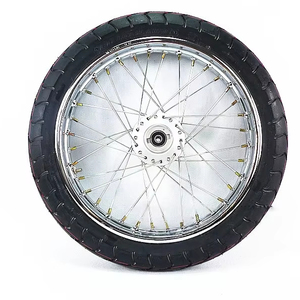 Conjunto de Neumático y Rueda para Motocicleta, Apto para Modificación CG125, Rueda Delantera 185-17, Rueda Trasera 215-17 - Product Image 1