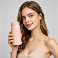 Mini thermos en acier inoxydable 200 ml, bouteille isotherme portable anti-fuite pour les voyages, le bureau et le camping