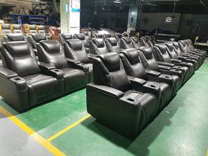 Wholesale Home Theater <strong>Recliner</strong> Sofa Genuine <strong>Leather</strong> Cinema <strong>Chairs</strong> <strong>UK</strong> Movie Hall Power Headrest Electric Seating Led Cup Holder - Product Image 5