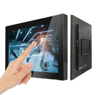 Moniteur tactile industriel mural de 7, 12,1 et 15,6 pouces, Full HD 1080P HDMI/VGA/AV/USB, écran tactile IP65 étanche