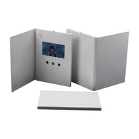 Carte de vœux vidéo numérique avec écran LCD IPS de 5/7 pouces, impression personnalisée, livre vidéo de mariage, brochure vidéo