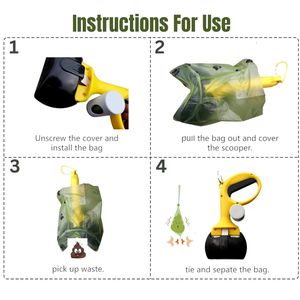 Evcil temizlik otomatik evcil köpekler Waster çöp torbası Scooper ile tutucu - Product Image 5