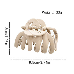 Pinzas para el pelo de pulpo, accesorios para el cabello de calabaza acrílica mate, acetato duradero Haarkammert - Product Image 3