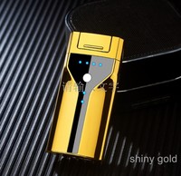 Nouveau briquet USB électrique avec indication de quantité de puissance Plasma Arc allume-cigare cuisine Style Logo emballage