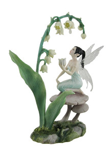 Polyresin/resina <span class=keywords><strong>ali</strong></span> <span class=keywords><strong>di</strong></span> fata In Resina Statue Giglio Della Valle Fiore Fata Statua - Product Image 2