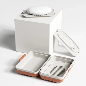 Jabonera portátil con caja de almacenamiento sellada, impermeable, para viaje, hogar, baño, caja de almacenamiento para exteriores, bandeja organizadora para jabón, 1 ud. - Product Image 2