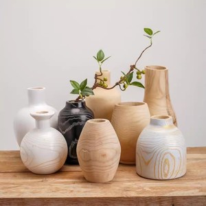 <span class=keywords><strong>Vase</strong></span> en <span class=keywords><strong>bois</strong></span> carbonisé Wabi-sabi de style milieu du siècle <span class=keywords><strong>grand</strong></span> support de fleurs sèches naturelles Vintage noir pour Vases en <span class=keywords><strong>bois</strong></span> de bambou HomeStay - Product Image 6