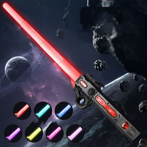 Pedang Cahaya LED RGB 7 Warna Dapat Berubah, Dapat Ditarik, Mainan Promosi Keren dengan Suara FX, Pengisian Daya USB - Product Image 3