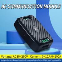 Peacefair-Medidor de energía AC de 1 fase, vatímetro inteligente, amplificador Kwh, RS485, Modbus, 220V, 10A, 100A, medidor de energía eléctrica