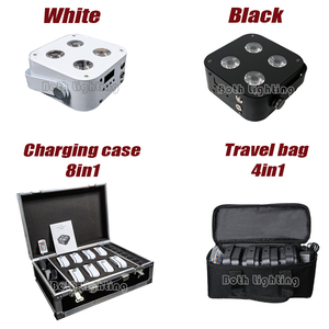 Mini upllights RGBWA + UV batterie Rechargeable sans fil <span class=keywords><strong>DMX</strong></span> Par pour mariages <span class=keywords><strong>4</strong></span>*12w - Product Image 2