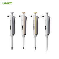 Pipette de laboratoire monocanal en plastique réglable, autoclavable, colorée, nouvelle génération Mi-Pette