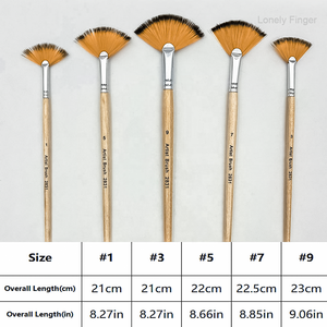 5 pinceaux à manche en bois pour artiste, acrylique, aquarelle, <span class=keywords><strong>huile</strong></span>, gouache, <span class=keywords><strong>peinture</strong></span>, débutant, usage professionnel, emballage en blister - Product Image 2