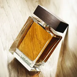Luxury Perfume Bottle Wood Lid Wooden Square Ball Shape Perfume Cap For Fragrance Glass Bottle