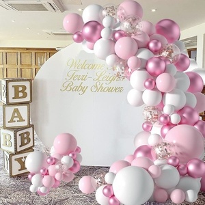 Décoration originale pour fête <span class=keywords><strong>de</strong></span> naissance et anniversaire, 107 pièces, ballons en latex rose macaron, ensembles <span class=keywords><strong>de</strong></span> ballons d'anniversaire, guirlande d'arche <span class=keywords><strong>de</strong></span> ballons - Product Image 1
