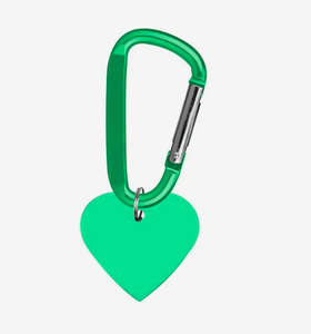 Porte-clés personnalisé en aluminium en forme de cœur, porte-étiquette pour animal de compagnie, mousqueton, logo gravé, cadeau d'entreprise personnalisé - Product Image 2