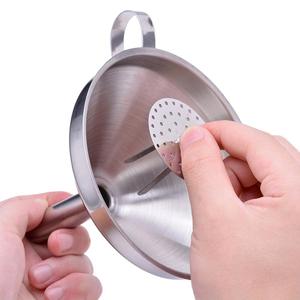 Kitchen Accessories Stainless Steel Kitchen <strong>Funnel</strong>/Oil <strong>Funnel</strong> Strainer Jam <strong>Funnel</strong> - Product Image 4