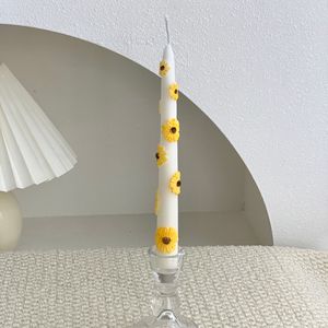 Velas Cónicas Personalizadas Multicolores para Decoración <span class=keywords><strong>del</strong></span> Hogar al por Mayor con Flores, Regalos Premium para Navidad, Bodas y Cumpleaños - Product Image 6