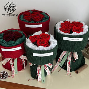 Premium Vintage grand 1.7*0.5m tissu de flanelle vierge pulpe Style fleur papier d'emballage pour <span class=keywords><strong>Bouquet</strong></span> emballage <span class=keywords><strong>fleuriste</strong></span> choix - Product Image 4