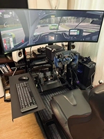 Support intégré pour simulateur de course à écran unique Fanatec DD1 DDPro CSL DD Tu Master T300 Speed Magic pour jeux à monnayeur