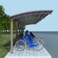 Abri de voiture préfabriqué en alliage d'aluminium pour extérieur avec toit en polycarbonate – Garage durable, étanche, taille personnalisable, finition poudrée