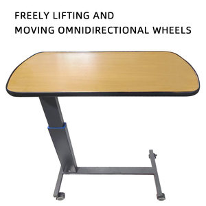 Table de lit fixe réglable en hauteur avec base en U, plateau pour lit et chaise pour les soins à domicile - Product Image 6