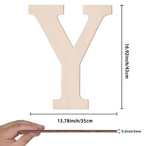 Letras del Alfabeto de Madera para Decoración del Hogar, Manualidades para Fiestas, Venta al por Mayor de Fábrica - Product Image 4